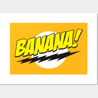 Banana! Lightning Logo Posters and Art